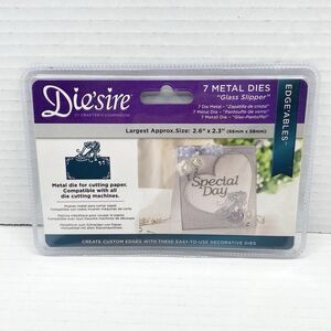 Crafter's Companion Die'sire Edge'ables 7 Metal Cutting Dies Glass Slipper